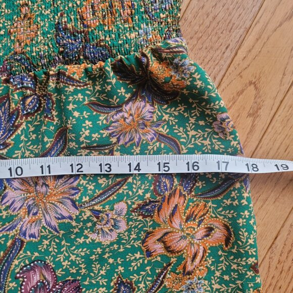 Dex/Black Tape Strappy Smocked Cropped Wide-Leg Jumpsuit - Picture 9 of 13